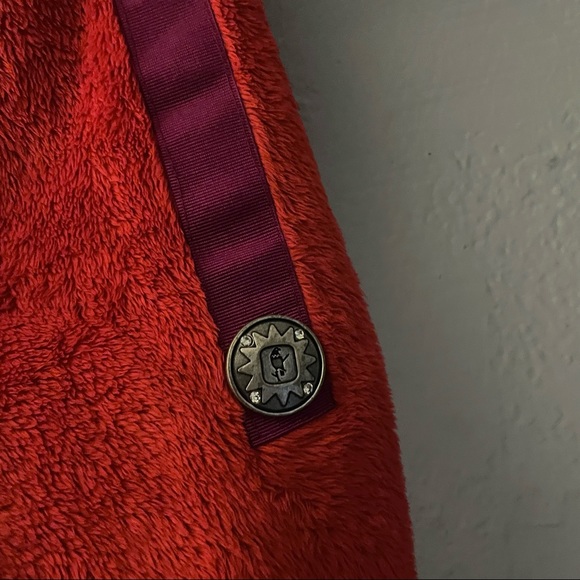 HELL IS FOR HEROES Red Full Zip Fleece Jacket - Picture 5 of 7